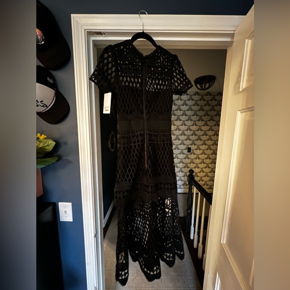 Self Portrait Cutwork Layered dress size 0 NWT - Picture 6 of 11